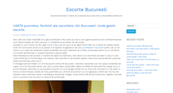 Desktop Screenshot of escortebucuresti.com